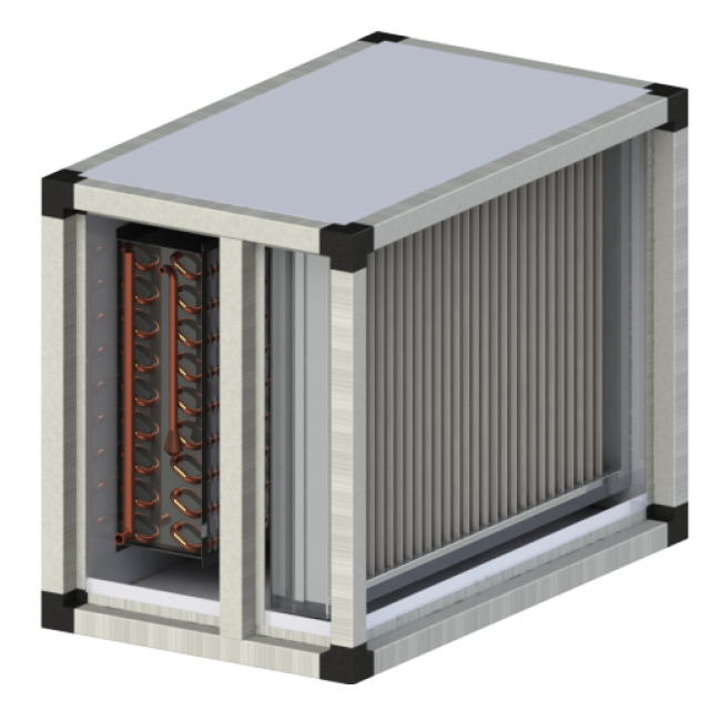 Секция фреонового воздухоохладителя