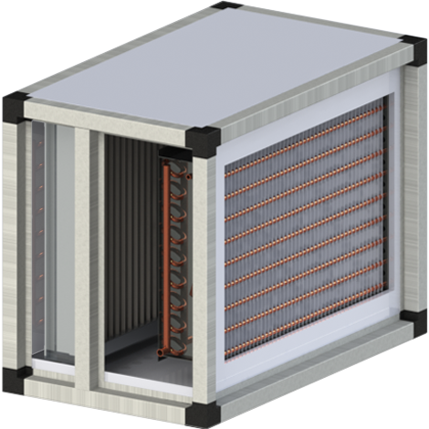 Секция фреонового воздухоохладителя